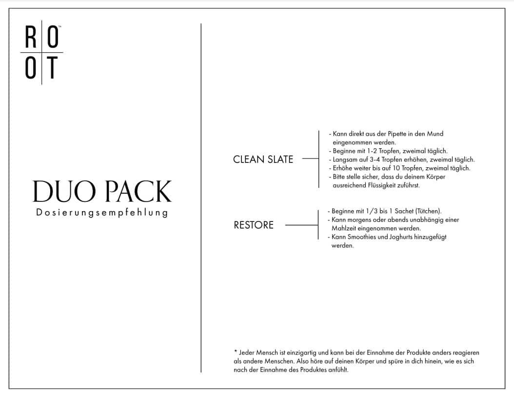ROOT Duo Pack | 1x Clean Slate + 2x Restore