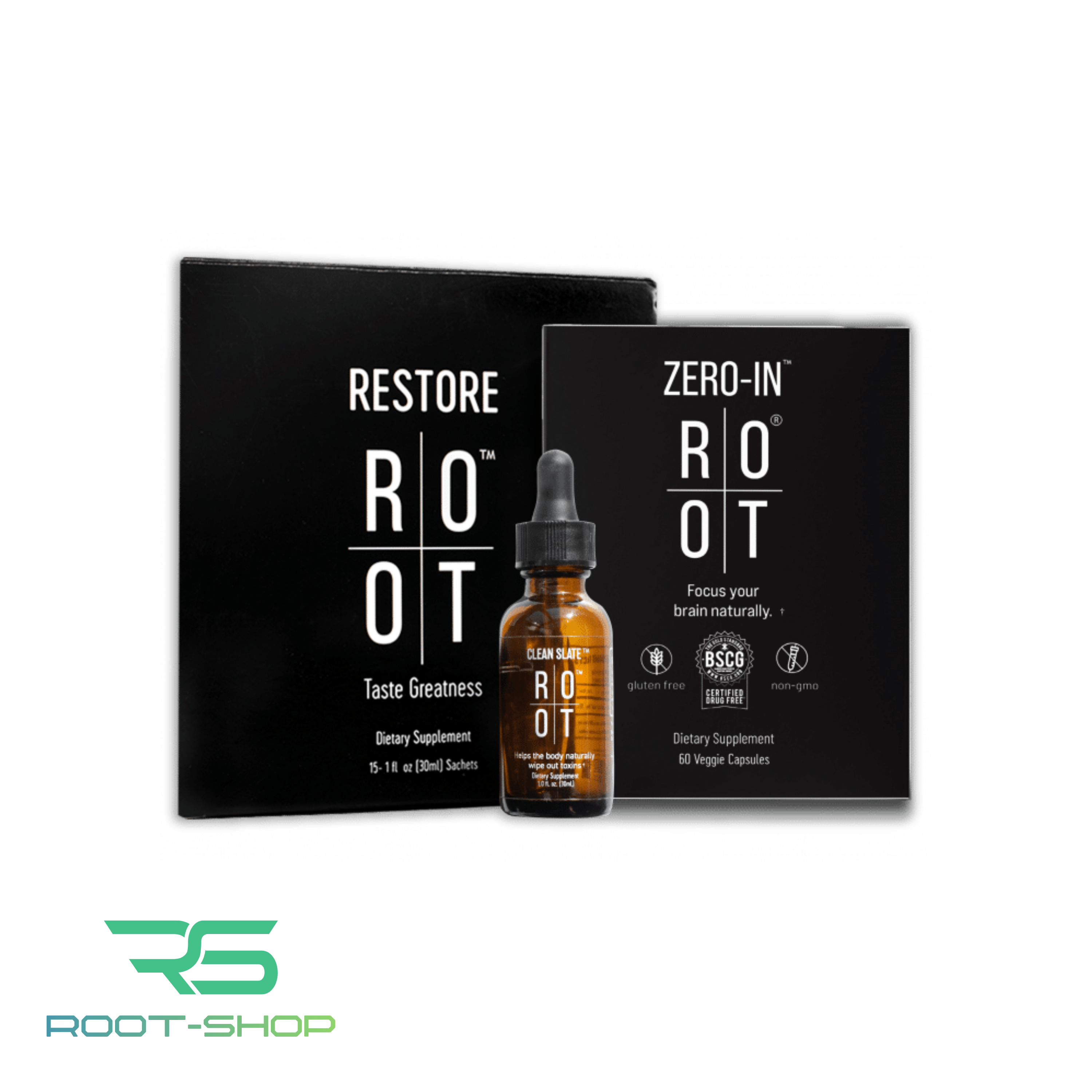 ROOT Trinity Pack | 1x Clean Slate + 1x Zero In + 1x Restore