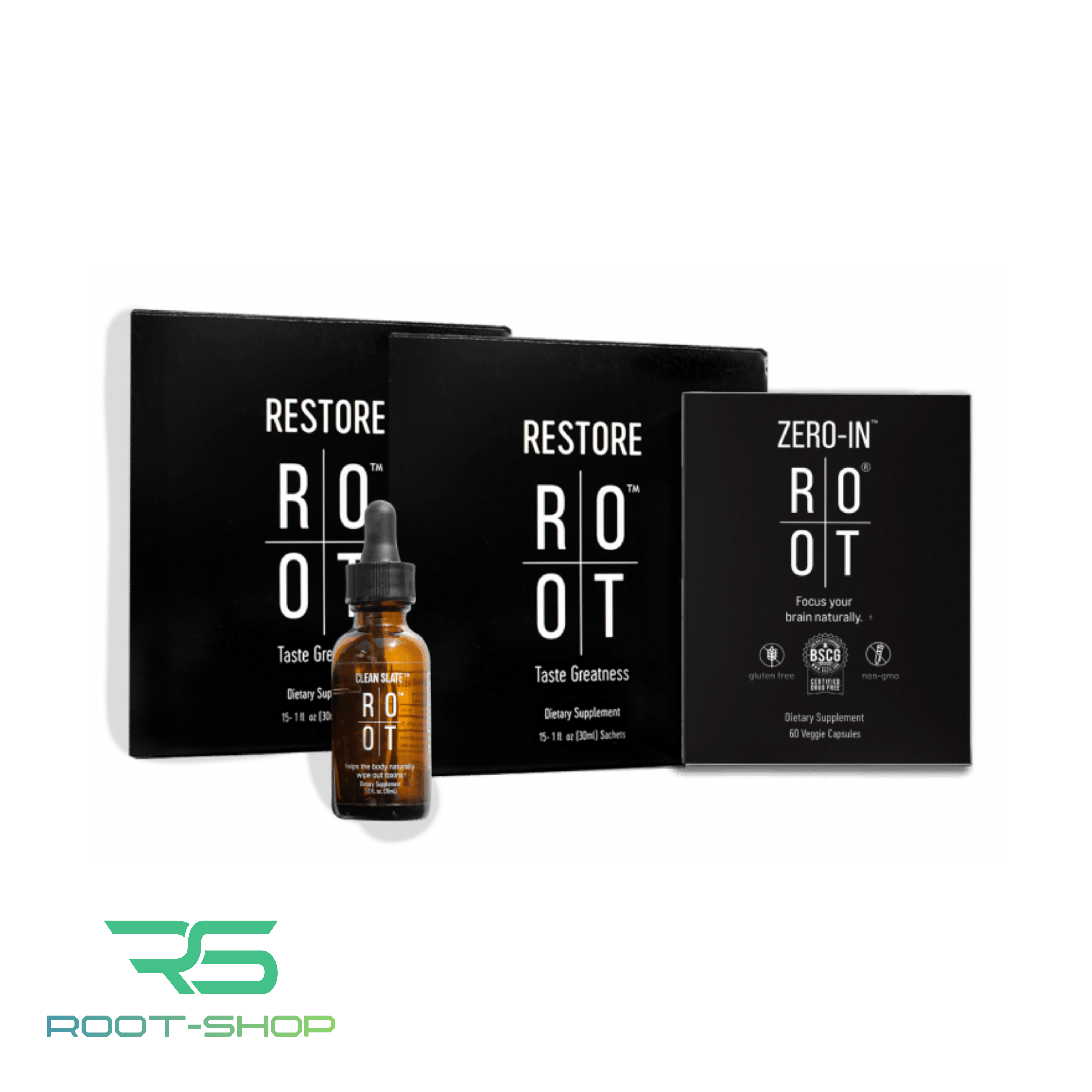 ROOT Trinity Pack Plus | 1x Clean Slate + 1x Zero-In + 2x Restore