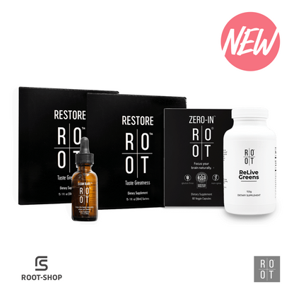 ROOT Dr. Cream Pack | 1x Clean Slate | 1x Zero In | 2x Restore | 1x Relive Greens 