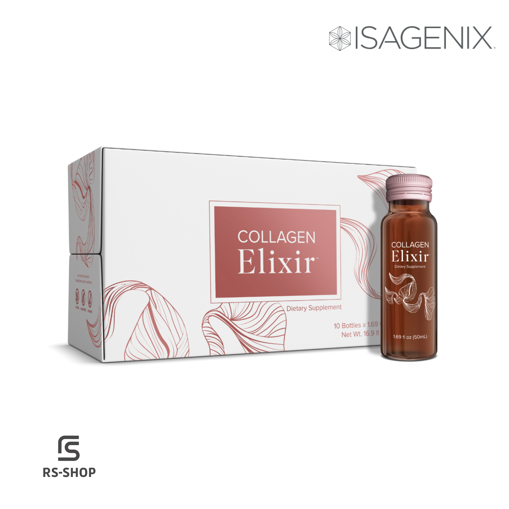 ISAGENIX - Collagen Elixir - 10 bottles